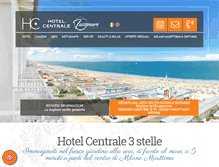 Tablet Screenshot of hotelcentralemilanomarittima.com